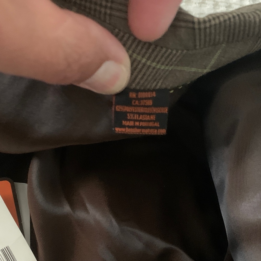 Ben Sherman Tan Checkered Blazer - Picture 8 of 11